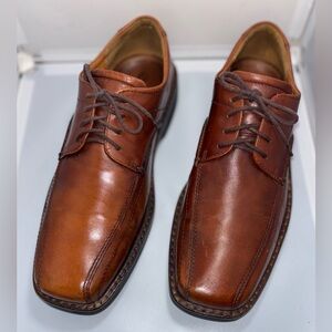 Ecco Men's Helsinki Leather Bike Toe Tie Derby size 43